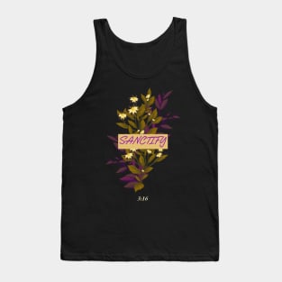 Sanctify 3:16 Christian Clothing - Flower Tank Top